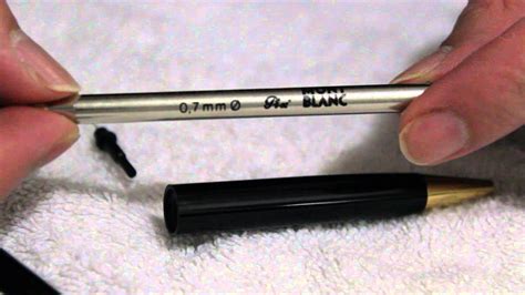 mont blanc pen refill instructions.